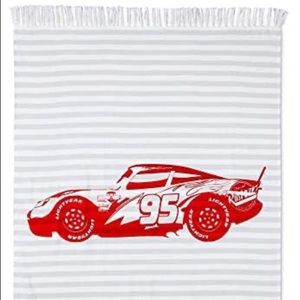 Disney Cars Lightning McQueen Woven Gray Throw Blanket